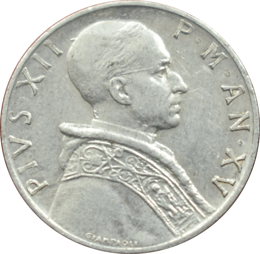 Vatikán 5 Lira 1953