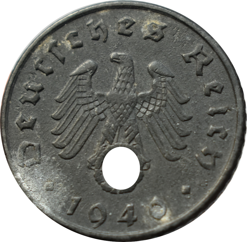 Nemecko - Tretia ríša 5 Reichspfennig 1940 A