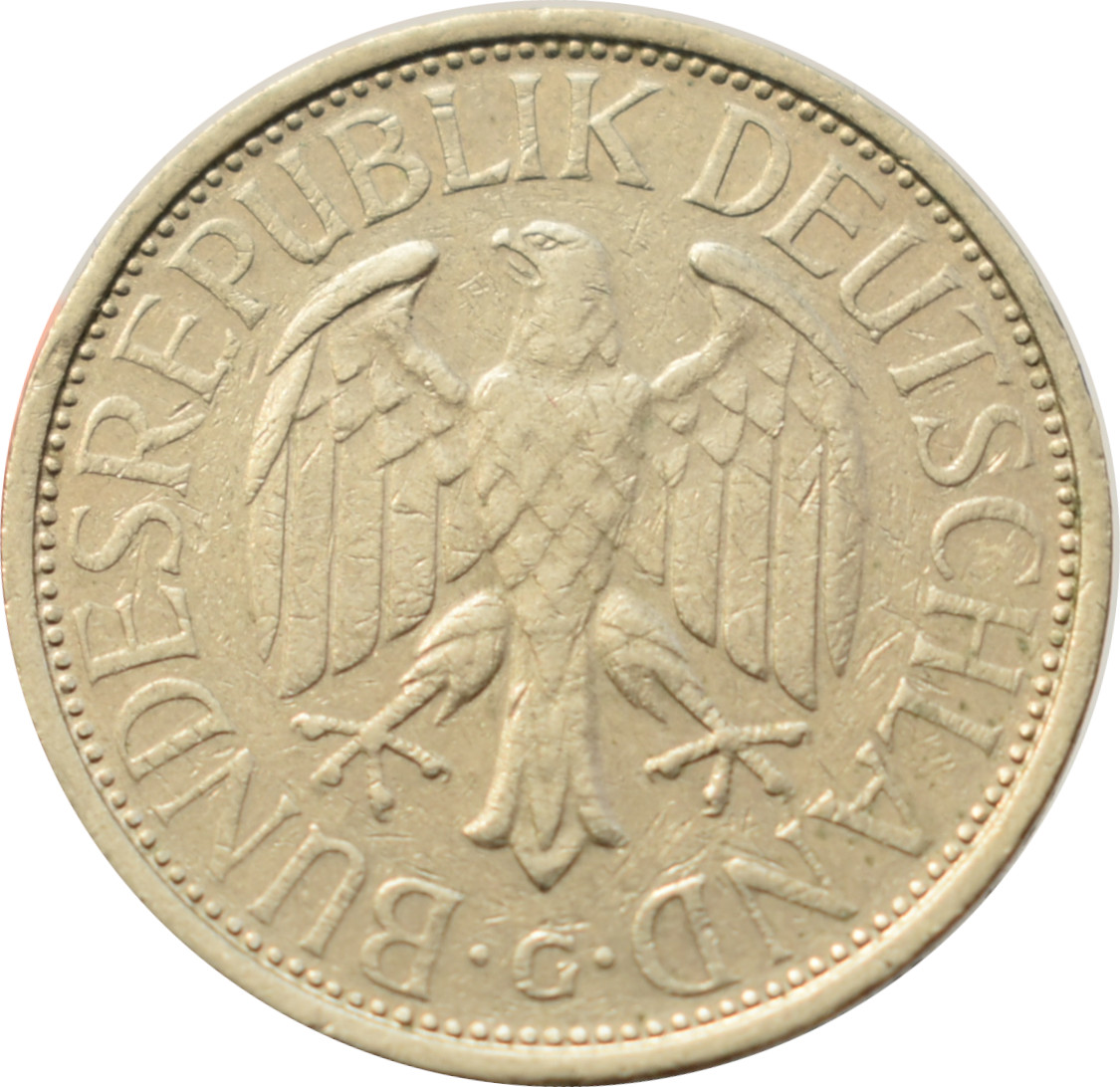 BRD 1 Deutsche Mark 1974 G