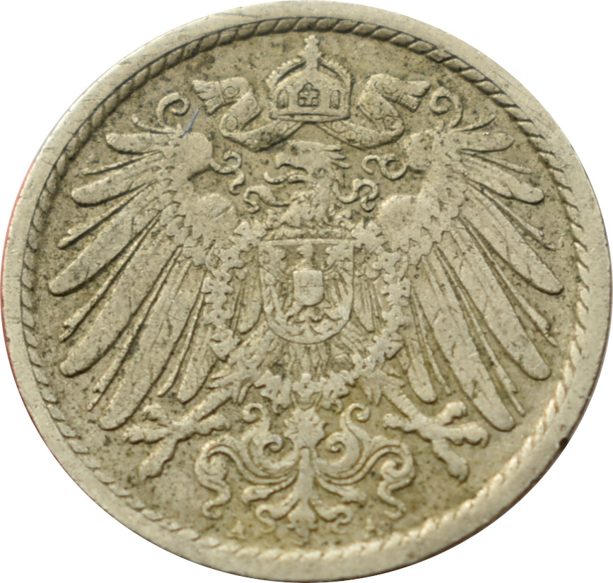 Nemecko - Nemecká ríša 5 Pfennig 1900 A