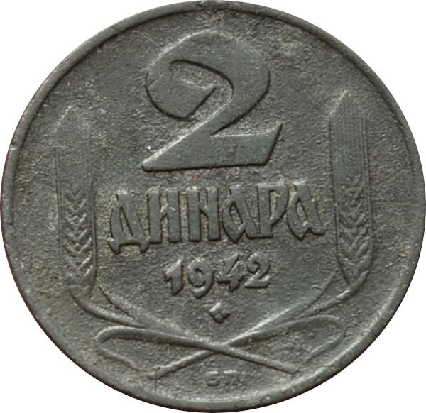 Srbsko 2 Dinara 1942