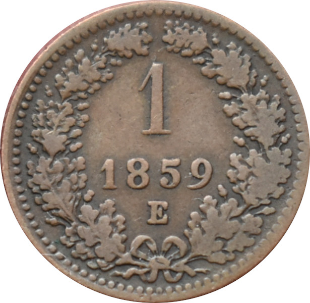 F.J. 1 Kreuzer 1859 E