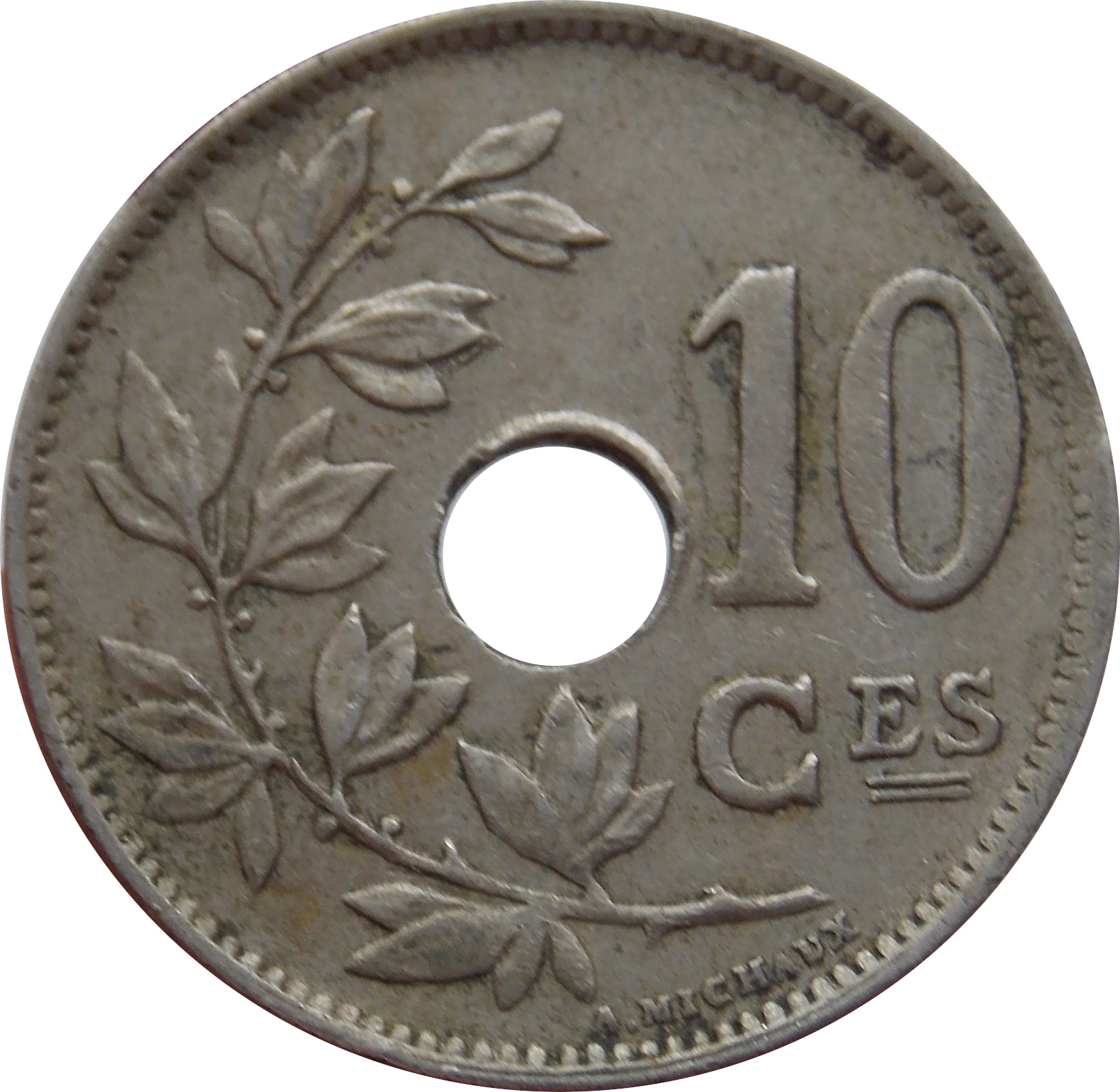 Belgicko 10 Centimes 1923