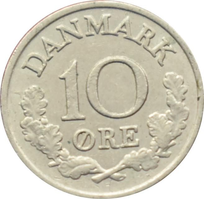 Dánsko 10 Ore 1966