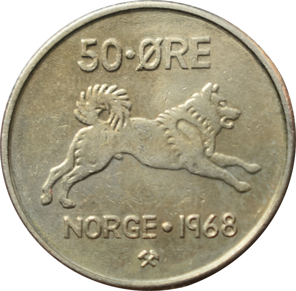 Nórsko 50 Ore 1968