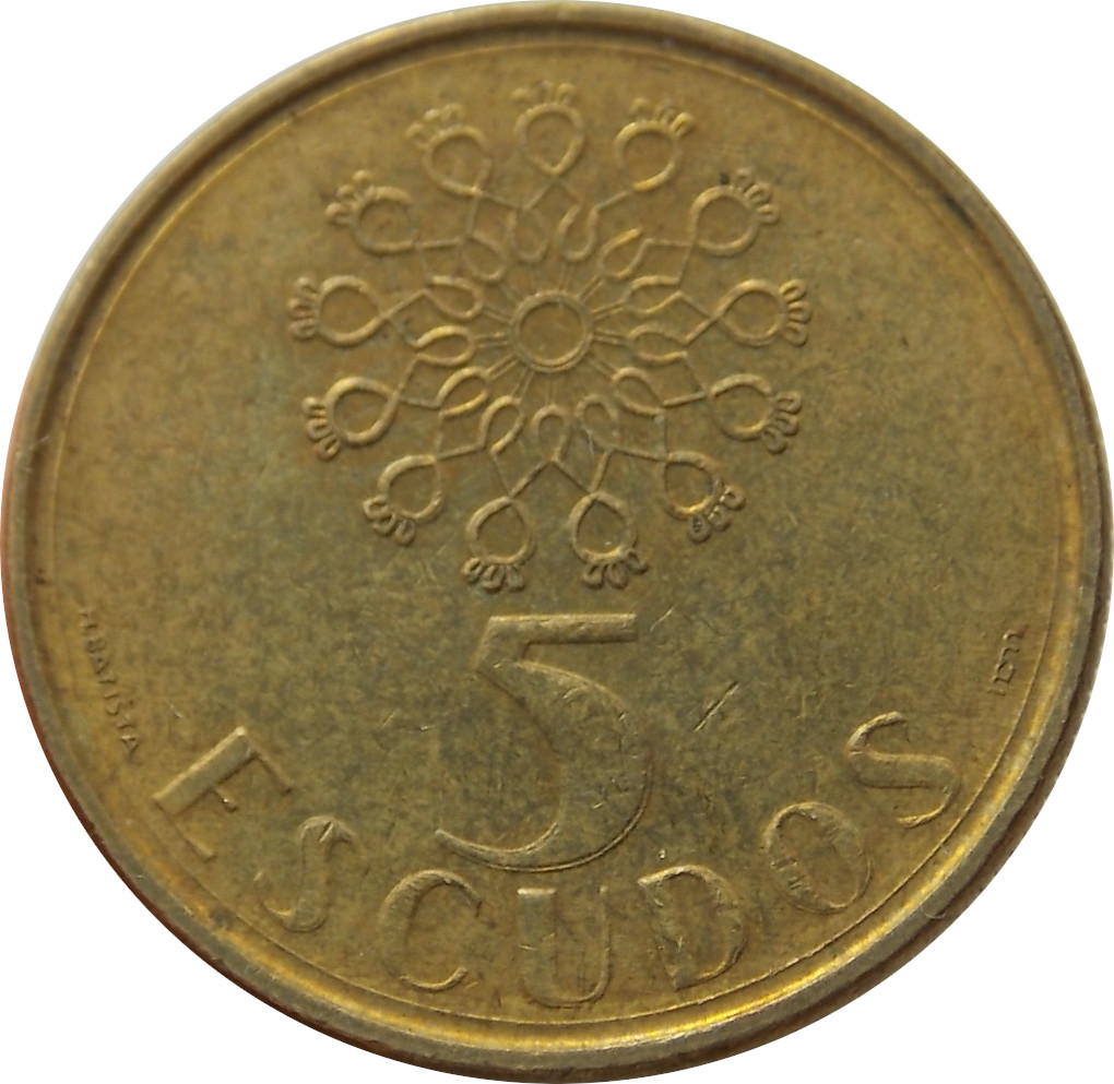Portugalsko 5 Escudos 1987