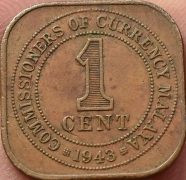 Malaya 1 Cent 1943