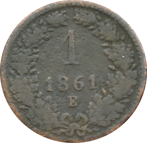 F.J. 1 Kreuzer 1861 E