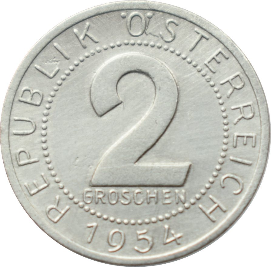 Rakúsko 2 Groschen 1950-1994
