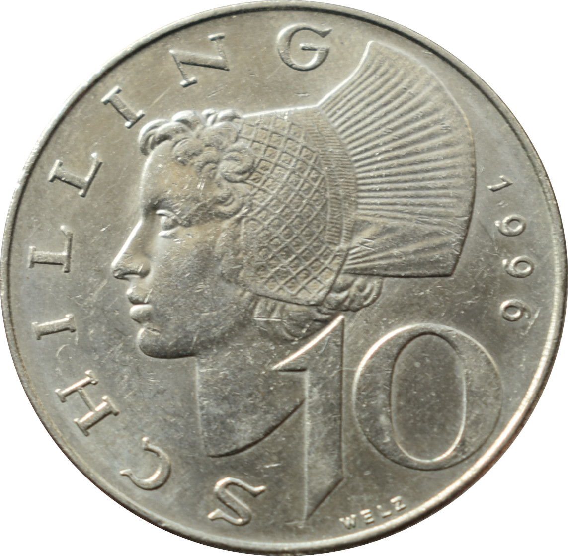 Rakúsko 10 Schilling 1996