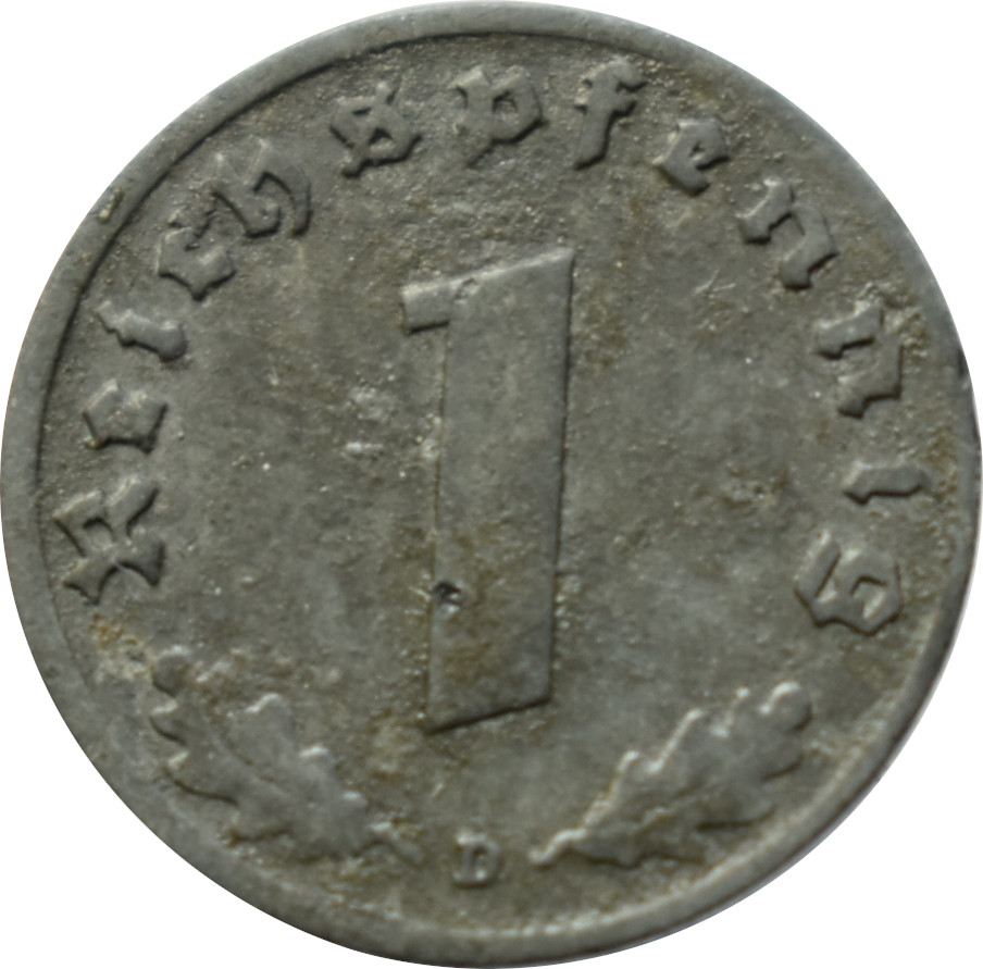 Nemecko - Tretia ríša 1 Reichspfennig 1943 D