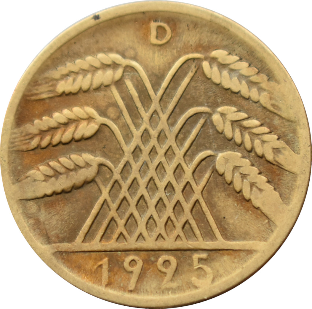 Nemecko - Weimarská republika 10 Reichspfennig 1925 D