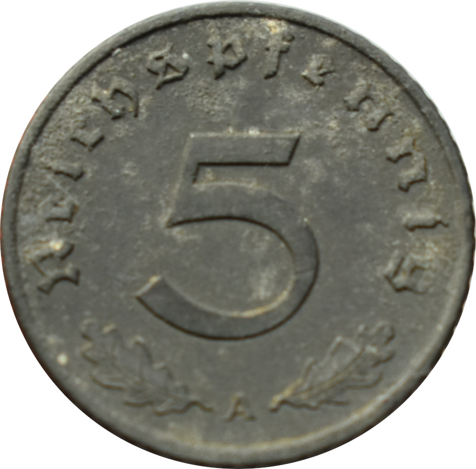 Nemecko - Tretia ríša 5 Reichspfennig 1942 A