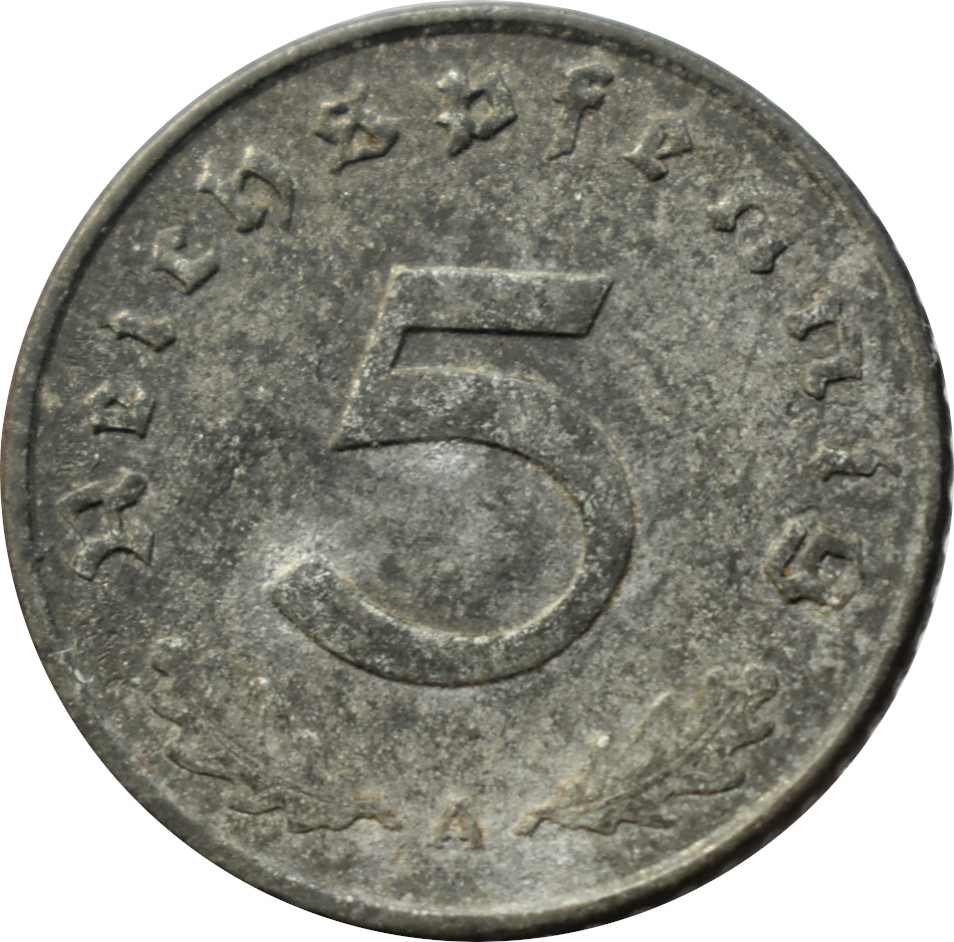 Nemecko - Tretia ríša 5 Reichspfennig 1940 A