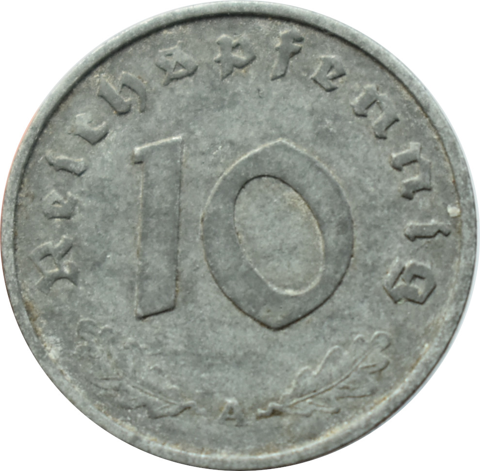 Nemecko - Tretia ríša 10 Reichspfennig 1943 A