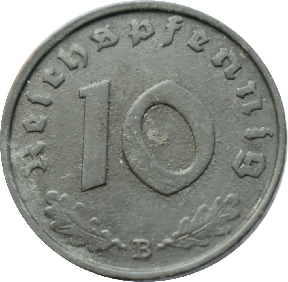 Nemecko - Tretia ríša 10 Reichspfennig 1944 B