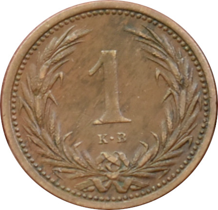 F.J. 1 Fillér 1902 K.B.
