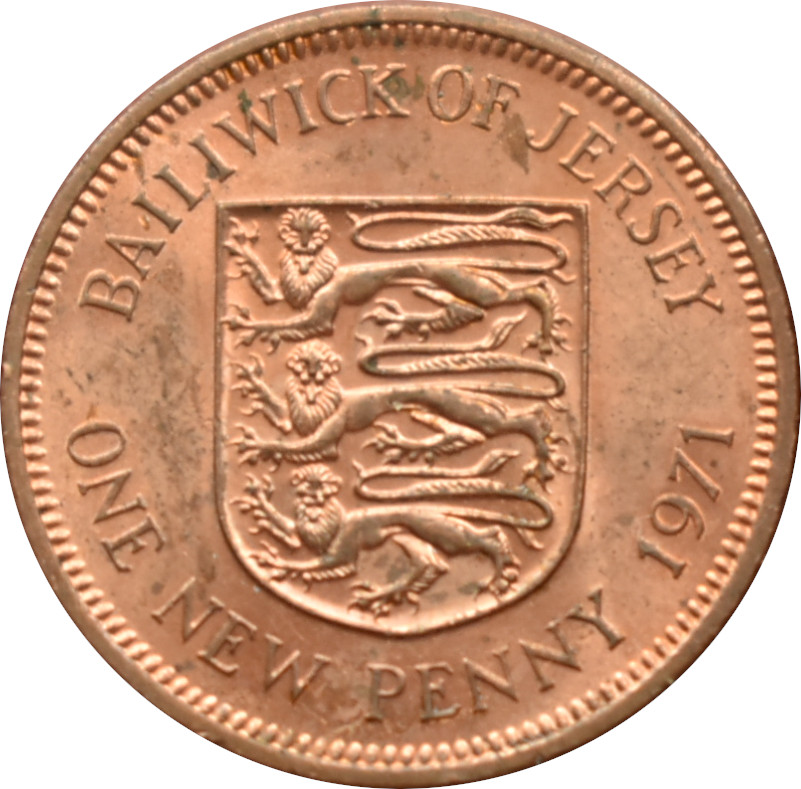 Jersey  1 New Penny 1971