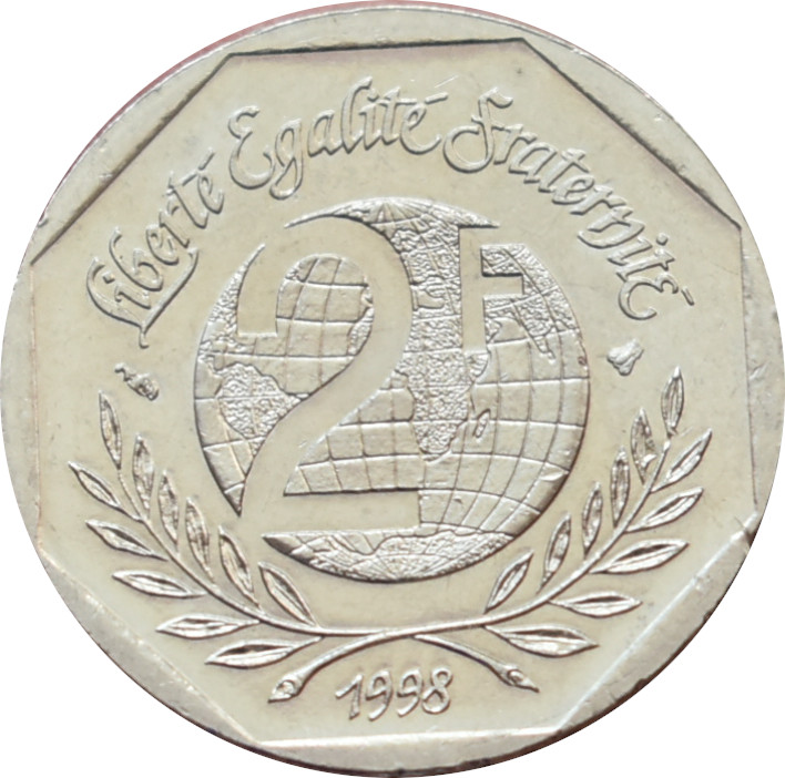 Francúzsko 2 Francs 1998
