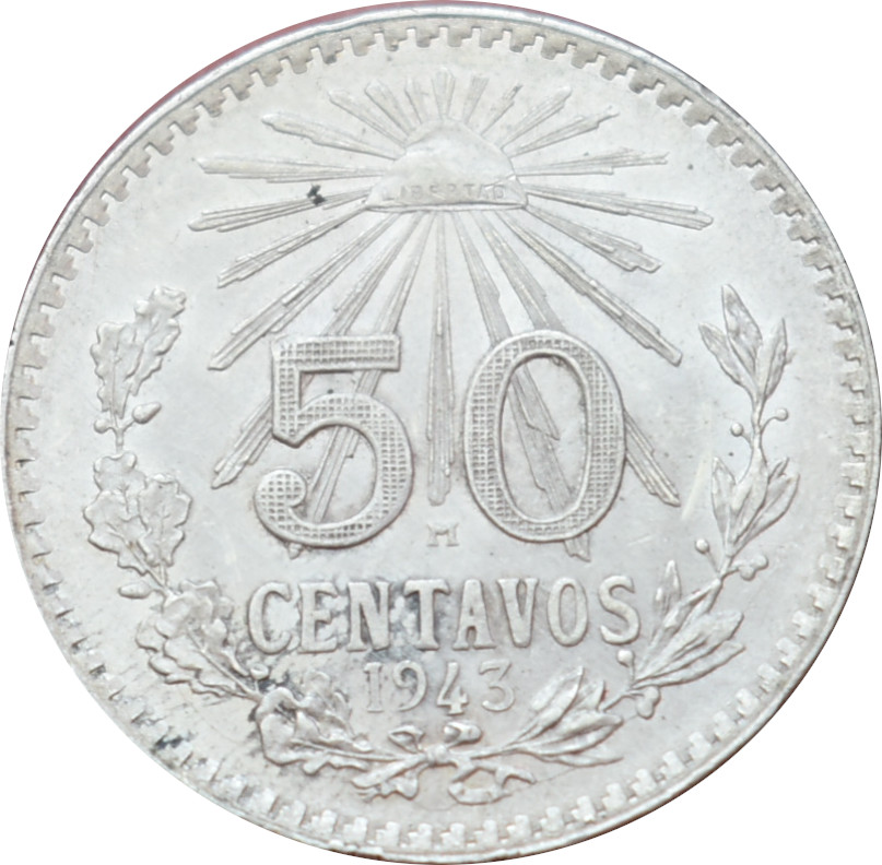 Mexiko 50 Centavos 1943