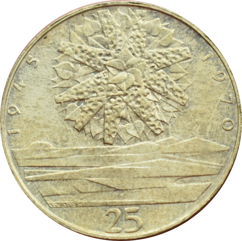 ČSSR 25 Kčs 1970