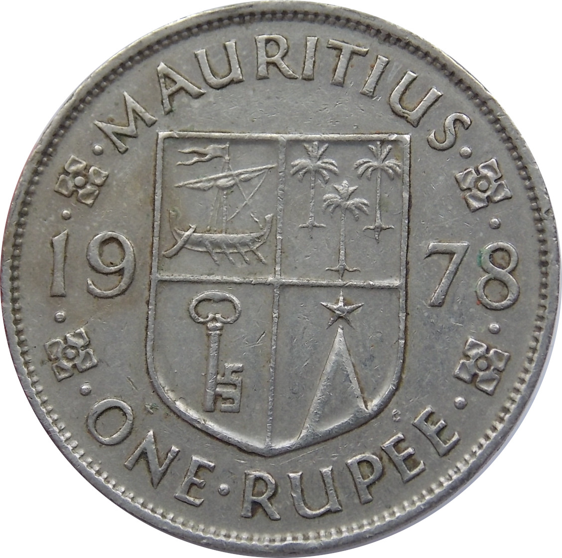 Maurícius 1 Rupee 1978
