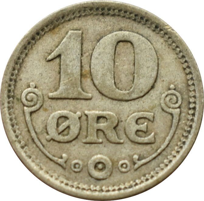 Dánsko 10 Ore 1919