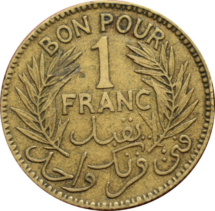 Tunisko 1 Franc 1926
