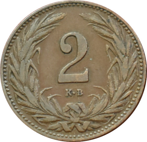 F.J. 2 Fillér 1910 K.B