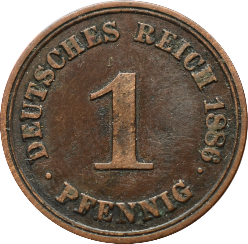 Nemecko - Nemecká ríša 1 Pfennig 1886 A 