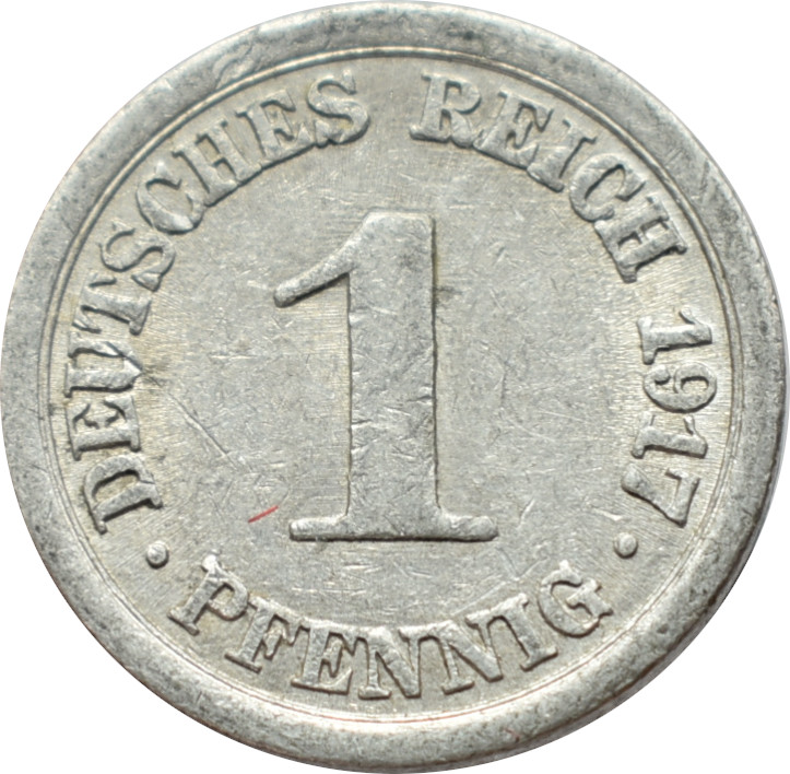 Nemecko - Nemecká ríša 1 Pfennig 1917 A