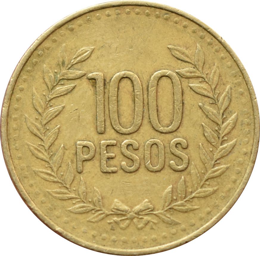 Kolumbia 100 Pesos 2008