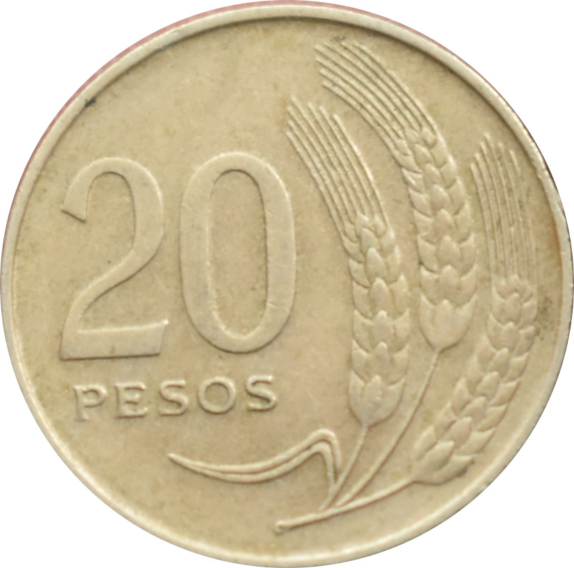 Uruguaj 20 Pesos 1970