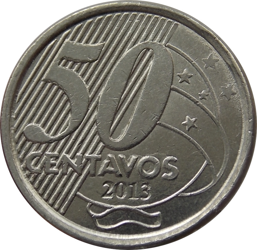 Brazília 50 Centavos 2013