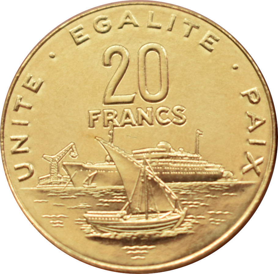 Džibutsko 20 Francs 2016