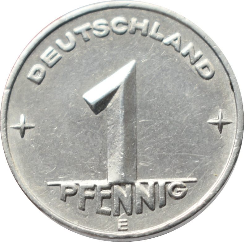 DDR 1 Pfennig 1952 E