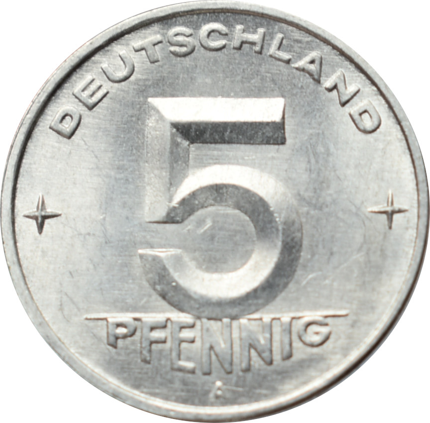 DDR 5 Pfennig 1950 A