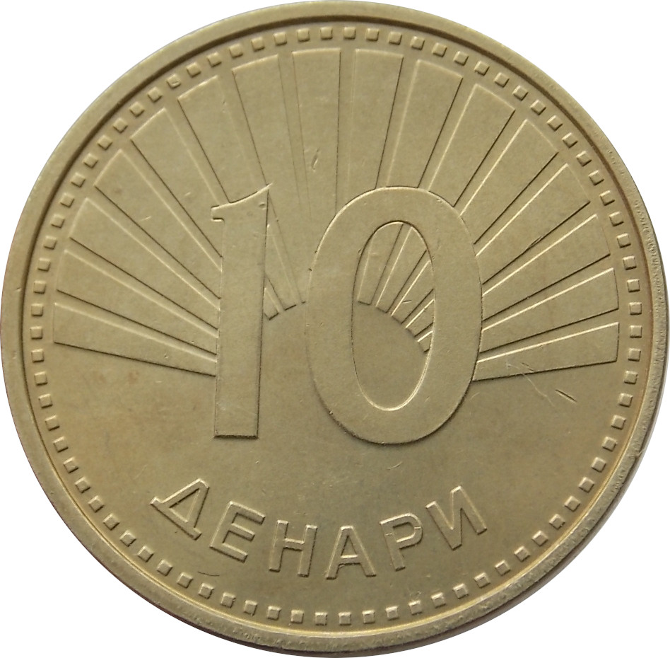 Macedónsko 10 Denari 2008