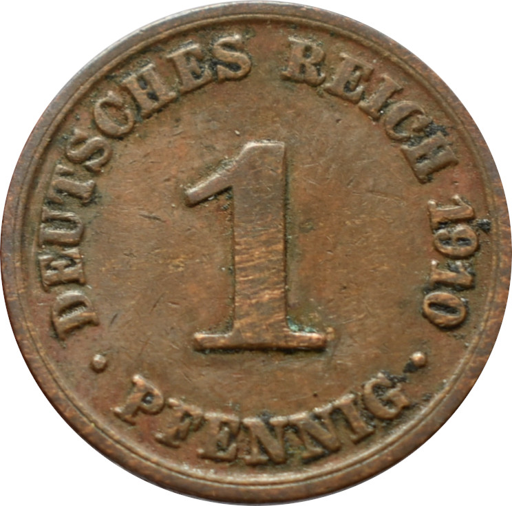 Nemecko - Nemecká ríša 1 Pfennig 1910 A