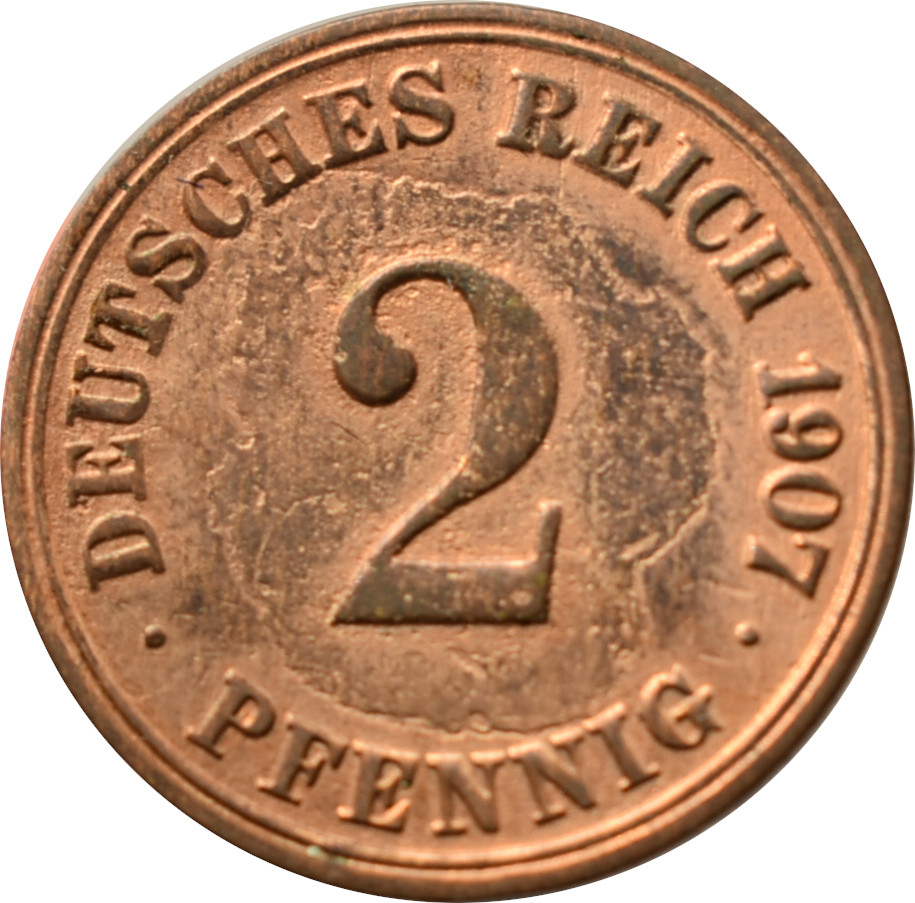 Nemecko - Nemecká ríša 2 Pfennig 1907 A