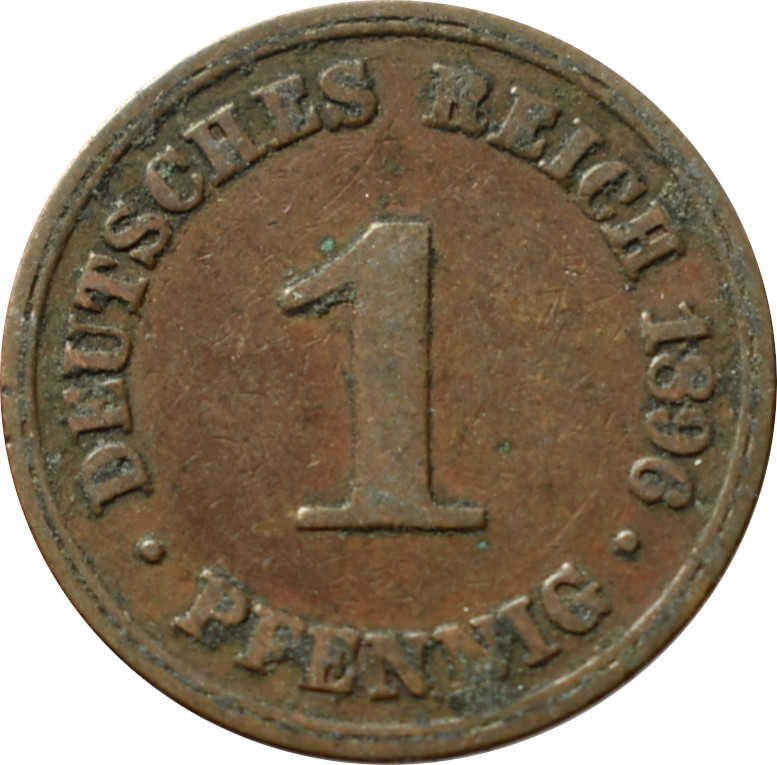 Nemecko - Nemecká ríša 1 Pfennig 1896 A