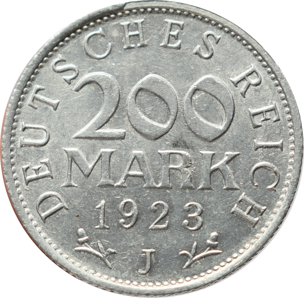 Nemecko - Weimarská republika 200 Mark 1923 J