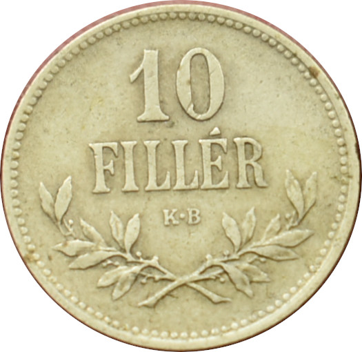 F.J. 10 Fillér 1916 K.B