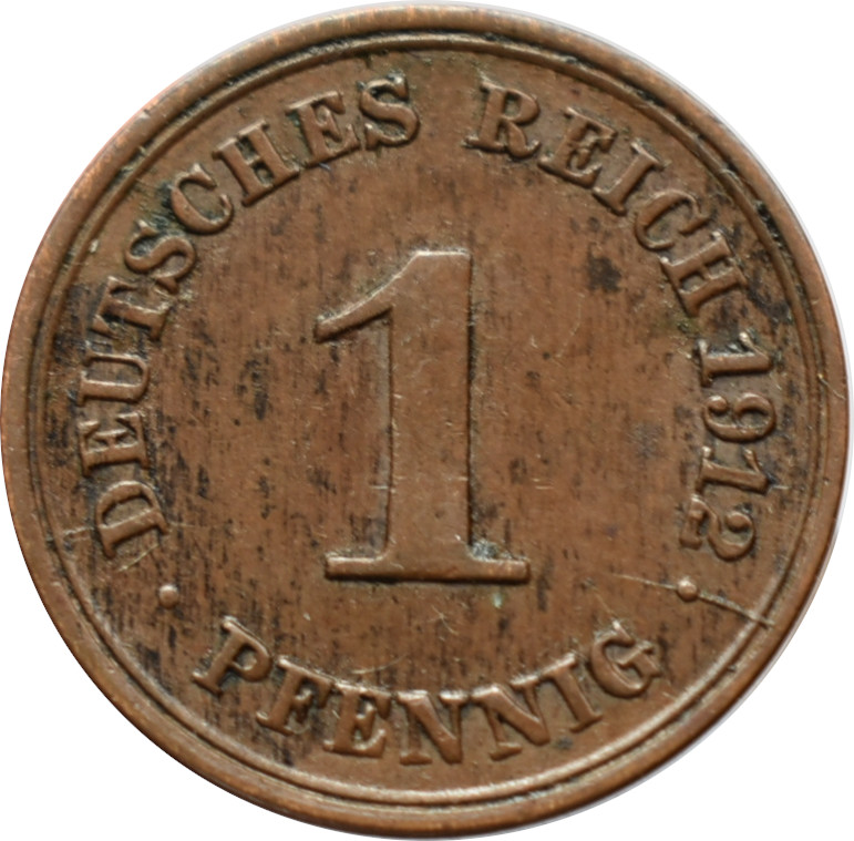 Nemecko - Nemecká ríša 1 Pfennig 1912 F