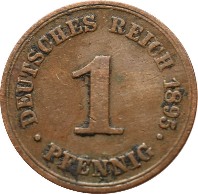 Nemecko - Nemecká ríša 1 Pfennig 1895 A