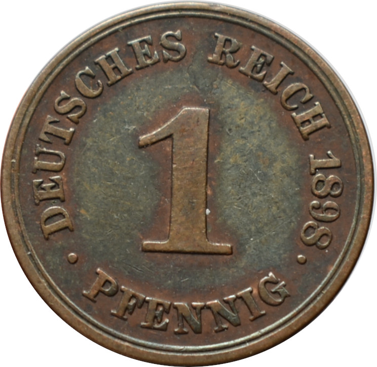 Nemecko - Nemecká ríša 1 Pfennig 1898 F