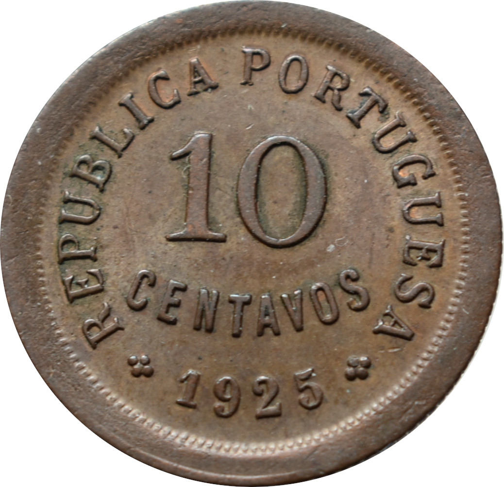 Portugalsko 10 Centavos 1925