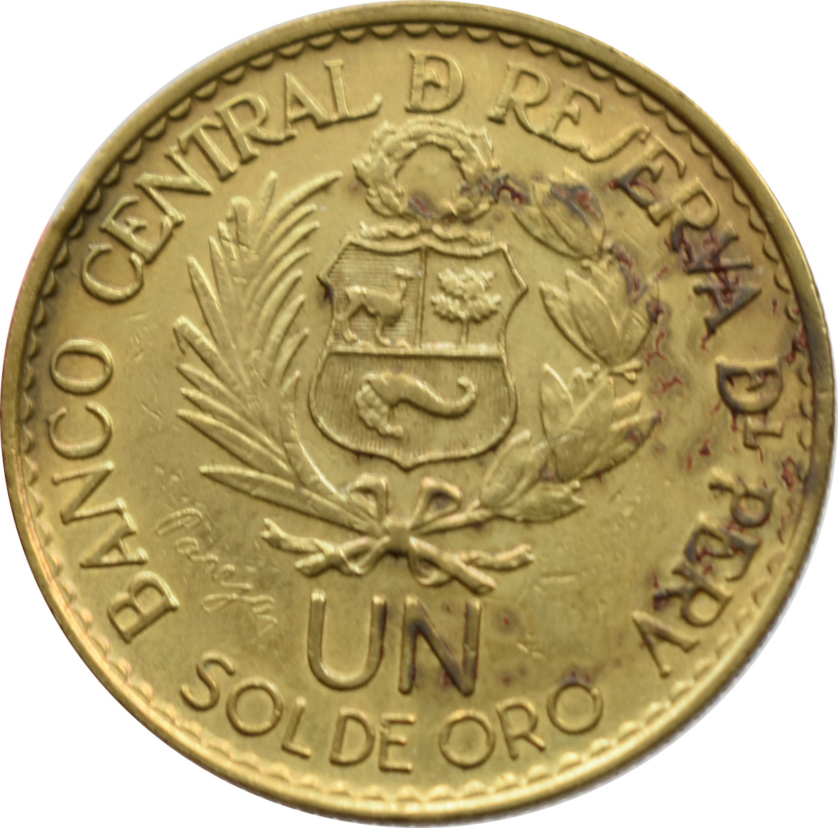 Peru 1 Sol de Oro 1965