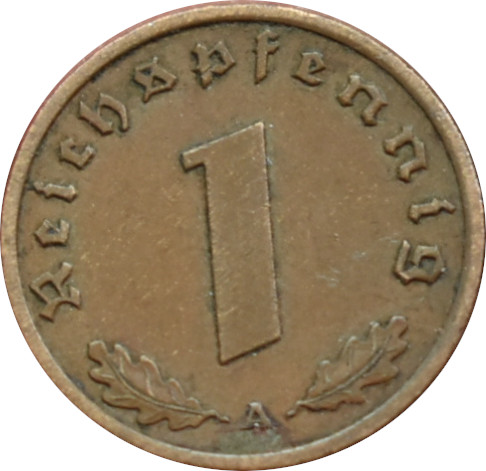 Nemecko - Tretia ríša 1 Reichspfennig 1938 A 