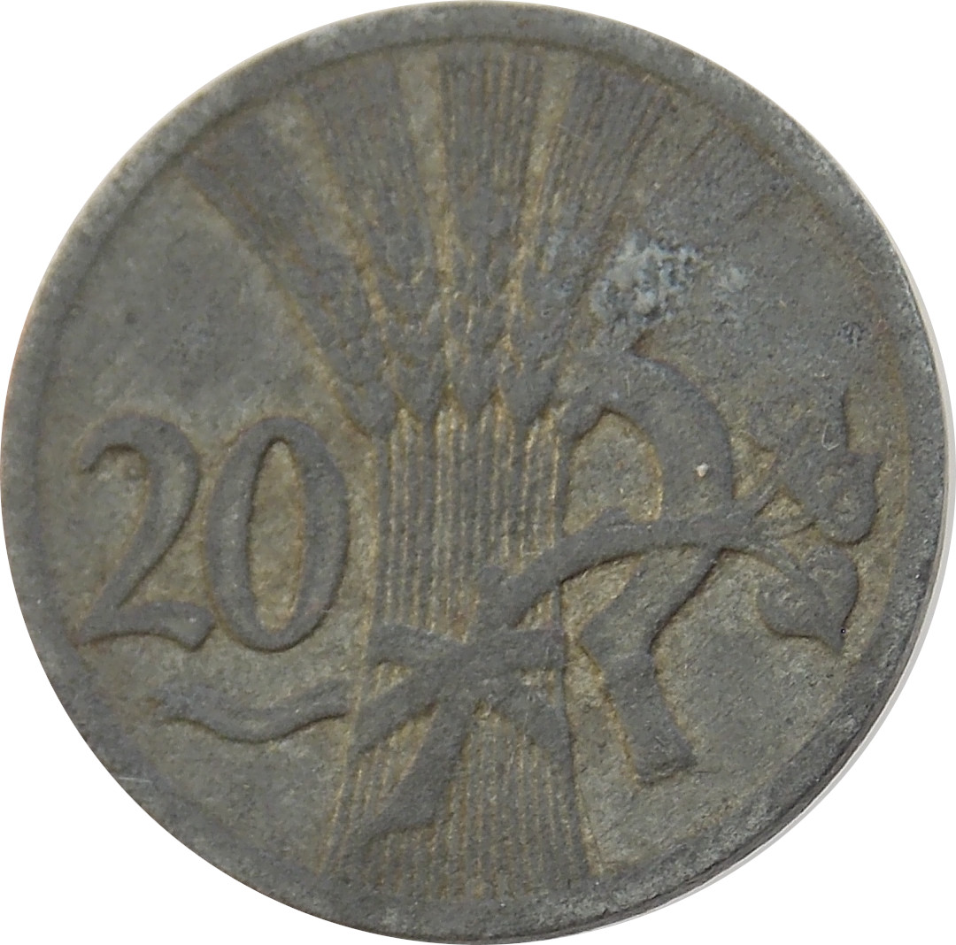 Protektorát 20 Halier 1940